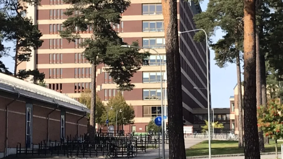 En sjukhusbyggnad i Gävle.